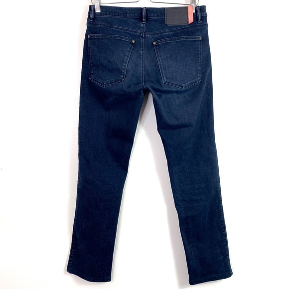 Acne Studious Bla Konst Floragatan 13 Slim Straight Fit Jeans Max Blue Black - Picture 4 of 9